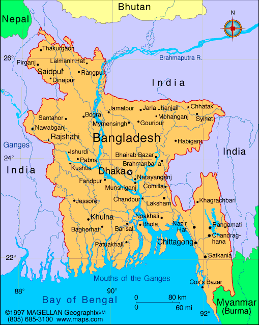 bangladesh map